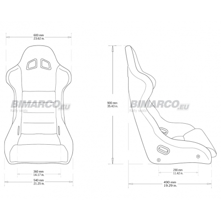 Bimarco Cobra 3 Silver Edition 3D seat