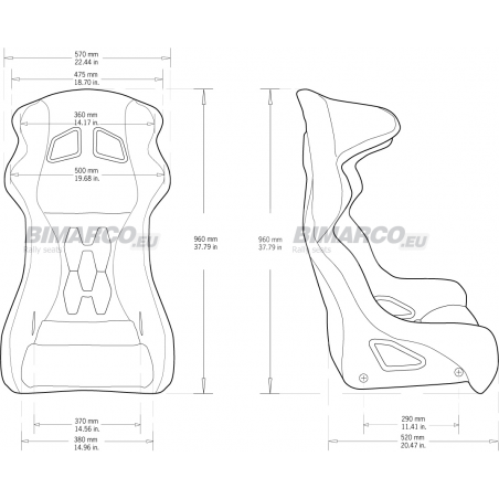 Bimarco Hamer Pro Silver Edition 3D seat