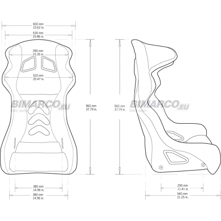 Bimarco Phantom Silver Edition 3D seat